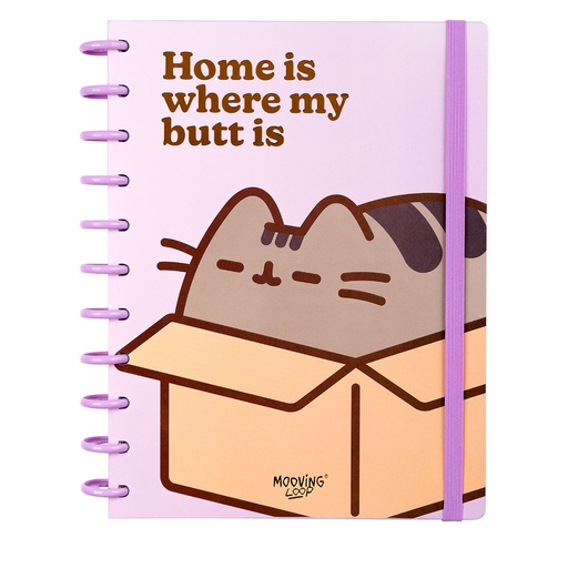 [1711207] CUADERNO MOOVING LOOP PUSHEEN CARTA CON DISCOS