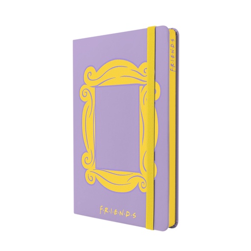 [1246260] LIBRETA MOOVING NOTES A5 TAPA DURA FRIENDS RAYADO