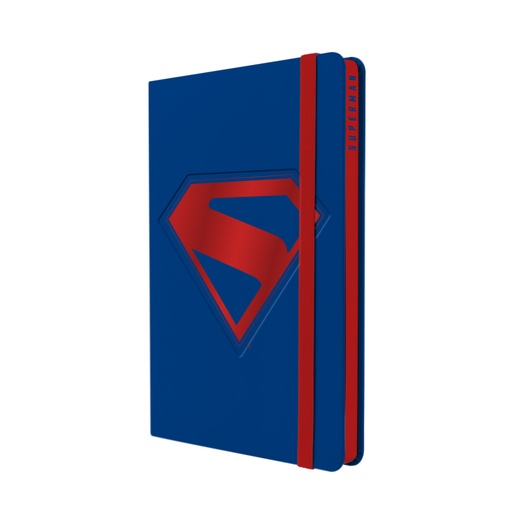 [1246247] LIBRETA MOOVING NOTES A5 TAPA DURA SUPERMAN RAYADO
