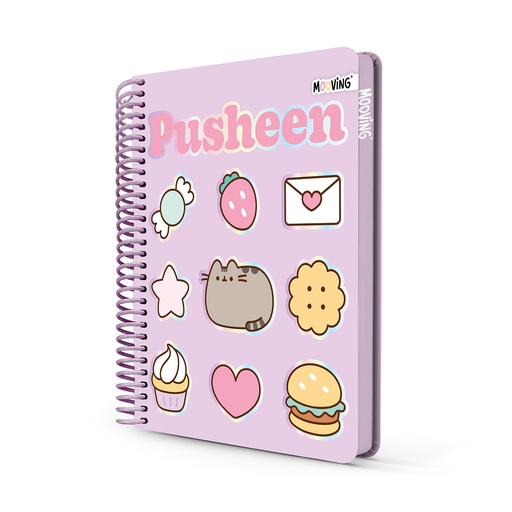 [1231207] CUADERNO MOOVING PREMIUM 1/2 OFICIO 96 HOJAS PUSHEEN (PROXIMAMENTE)