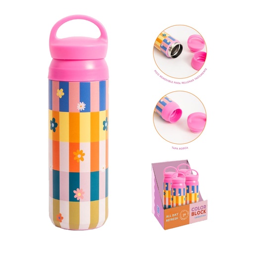 [201400] BOTELLA TERMICA FW 500ML COLOR BLOCK