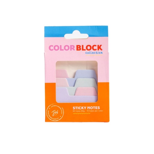[201396] STICKY NOTES CON SOLAPA FW COLOR BLOCK (PROXIMAMENTE)