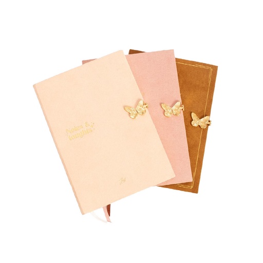 [201426] CUADERNO FW BUTTERFLY TAPA DURA 140X200 80HOJAS RAYADAS