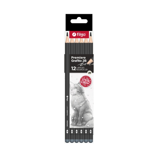 [PN103-C12-2B] LAPIZ GRAFITO FILGO PREMIERE 2B X12