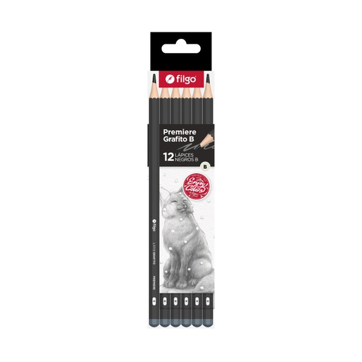 [PN103-C12-B] LAPIZ GRAFITO FILGO PREMIERE B X12