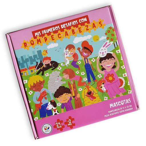 [786071078956] ROMPECABEZAS BARCO DE PAPEL 24 PIEZAS - MASCOTAS