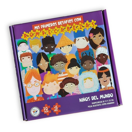[786071078963] ROMPECABEZAS BARCO DE PAPEL 70 PIEZAS - NIÑOS DEL MUNDO