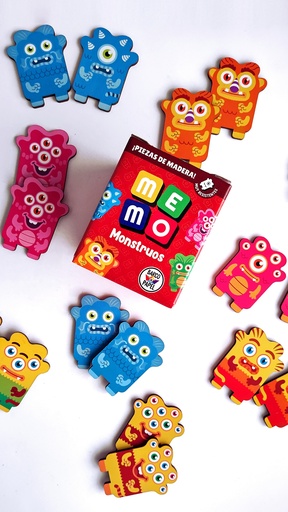 [786071078840] JUEGO DE MEMORIA BARCO DE PAPEL MEMO MONSTRUOS