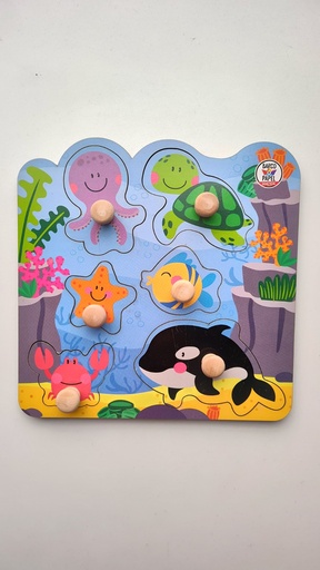 [786071078901] JUEGO DE MADERA BARCO DE PAPEL MIS PRIMEROS ENCASTRES - OCEANO