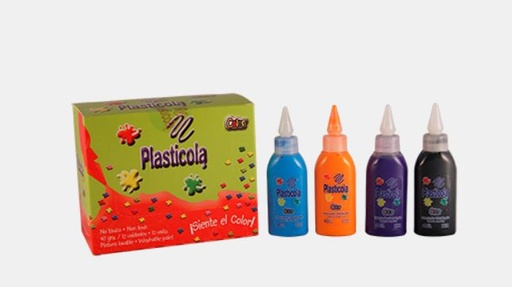 [ST03240] PEGAMENTO PLASTICOLA COLOR X12 35G SURTIDOS