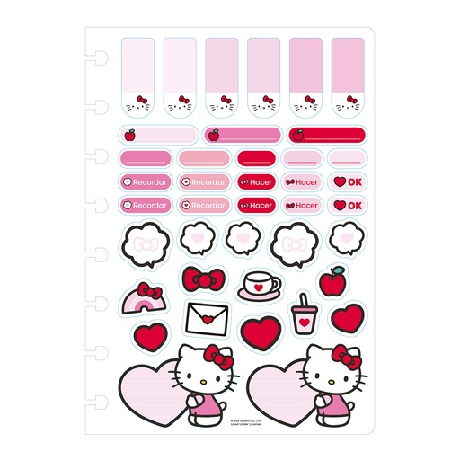 [1724165] SET REPUESTO PARA CUADERNO MOOVING LOOP A5 HELLO KITTY