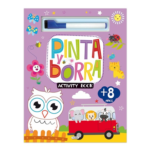 [CPC227-210] LIBRO DE ACTIVIDADES SCHOOL FUN PINTA Y BORRA LECHUZA