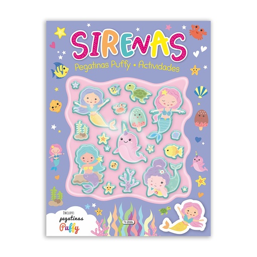 [CAD214-217] LIBRO DE ACTIVIDADES SCHOOL FUN CON PEGATINAS PUFFY SIRENAS