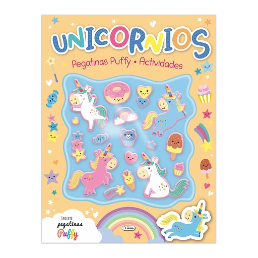[CAD214-216] LIBRO DE ACTIVIDADES SCHOOL FUN CON PEGATINAS PUFFY UNICORNIOS