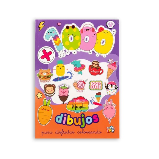 [LIST-537] LIBRO SCHOOL FUN + 1000 DIBUJOS PARA DISFRUTAR COLOREANDO