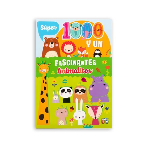 [LIST-538] LIBRO PARA COLOREAR SCHOOL FUN SUPER 1000 Y UN FASCINANTES ANIMALITOS