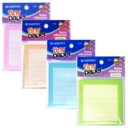 [01105] NOTAS ADHESIVAS SABONIS 1105 76X76MM X80 CELESTE