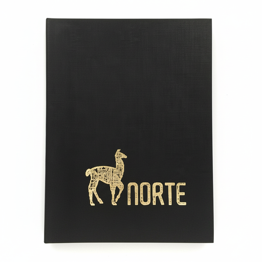 [10090] LIBRETA NORTE Nº90 TAPA SIMIL HULE FLEXIBLE 70 HOJAS RAYADO