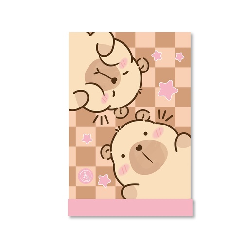 [1005] ANOTADOR RY CON SOLAPA 15x21cm 50 HOJAS RAYADAS CAPYBARA 1005