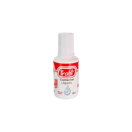 [TR1777] CORRECTOR LIQUIDO TRABI PINCEL 20ML X1