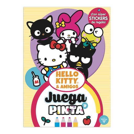 [6203] LIBRO VERTICE JUEGA Y PINTA HELLO KITTY