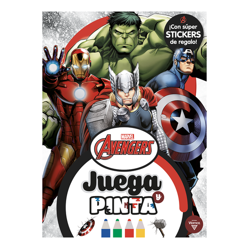 [6205] LIBRO VERTICE JUEGA Y PINTA MARVEL
