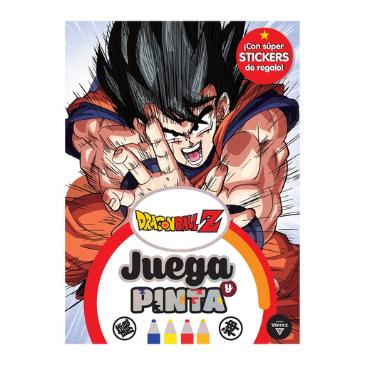 [6208] LIBRO VERTICE JUEGA Y PINTA DRAGON BALL Z