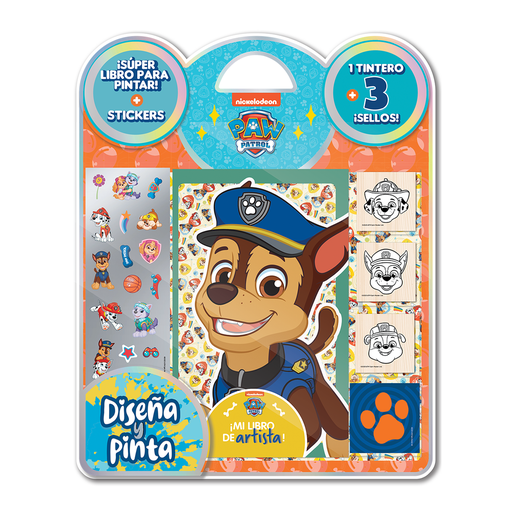 [6306] BLISTER VERTICE DISEÑA Y PINTA SELLO PAW PATROL