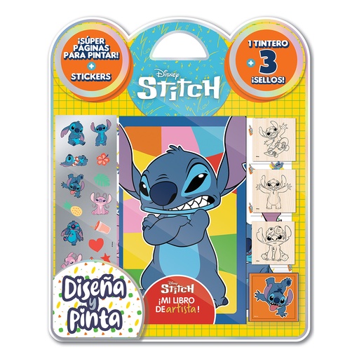 [6308] BLISTER VERTICE DISEÑA Y PINTA SELLO STITCH
