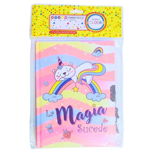 [26471] DIARIO COLOURS LA MAGIA SUCEDE 18x13cm