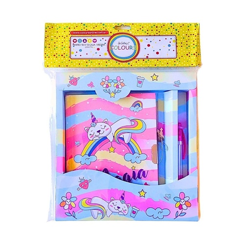 [26475] DIARIO COLOURS LA MAGIA SUCEDE + BOLIGRAFO 18x13cm