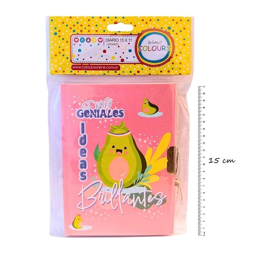 [26480] DIARIO COLOURS PALTA 15x11cm