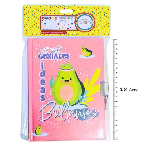 [26479] DIARIO COLOURS PALTA 18x13cm