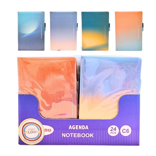 [26946] LIBRETA  C6 80 HOJAS RAYADAS 11x16cm DEGRADE