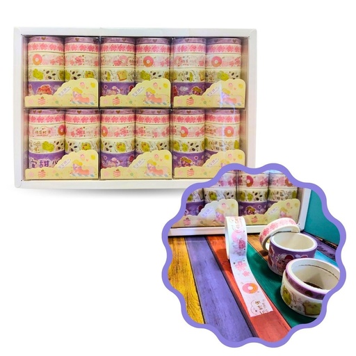 [24589] CINTA ADHESIVA X10 VARIOS MOTIVOS