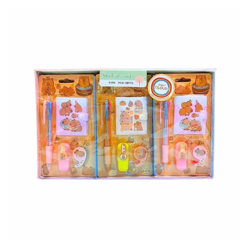 [28043] SET ESCOLAR COLOURS BLISTER CAPYBARA