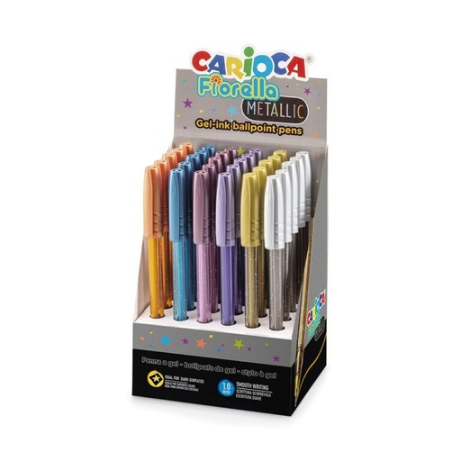 [43371] BOLIGRAFO CARIOCA FIORELLA METALICO X30