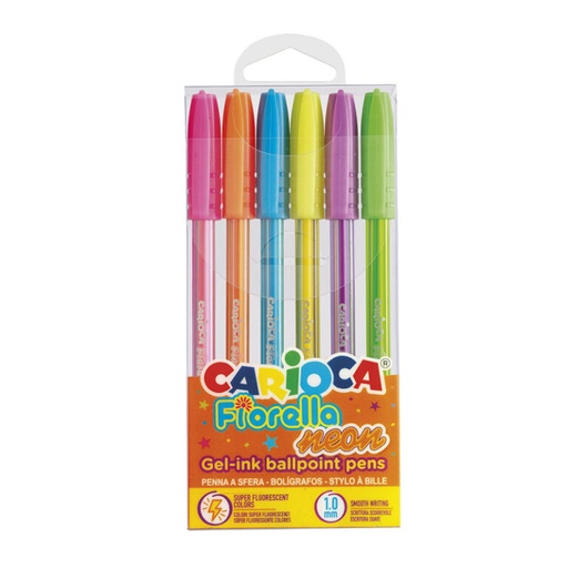 [43365] BOLIGRAFO CARIOCA FIORELLA NEON X6