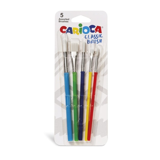 [43171] PINCELES RECARGABLE CARIOCA ESCOLARES X5