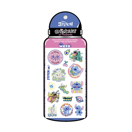 [WE4161] STICKERS WERO UV TRANSFER X 2 PLANCHAS STITCH