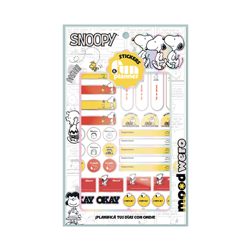 [WE4181] STICKERS WERO PLANNER X 6 PLANCHAS SNOOPY