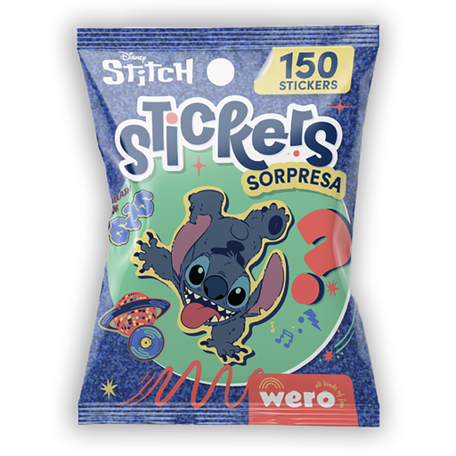 [WE4190] STICKERS WERO SORPRESA X 150 STICKERS STITCH