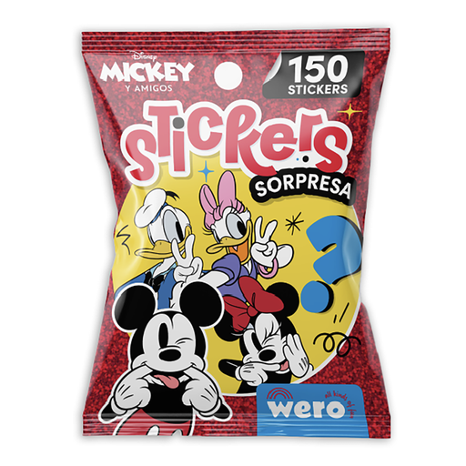 [WE4188] STICKERS WERO SORPRESA X 150 STICKERS MICKEY
