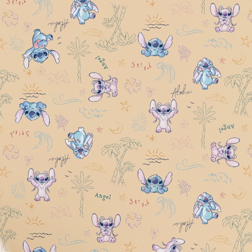 [0AK01003] PAPEL PARA REGALO MURESCO KRAFT 70X100 X10 STITCH TROPICAL