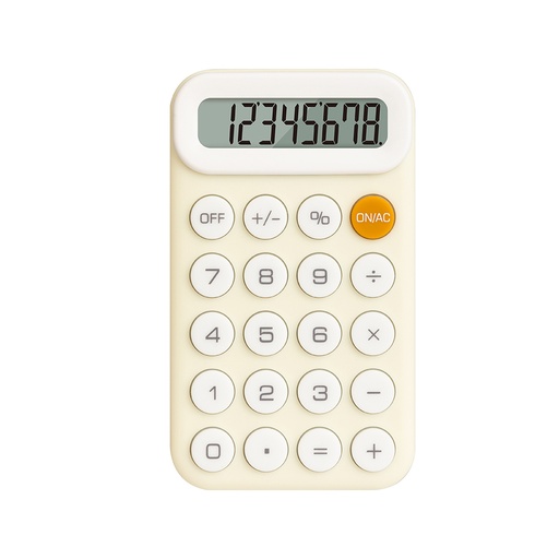 [EM10BE] CALCULADORA DELI PORTABLE M10 8 DIGITOS BEIGE