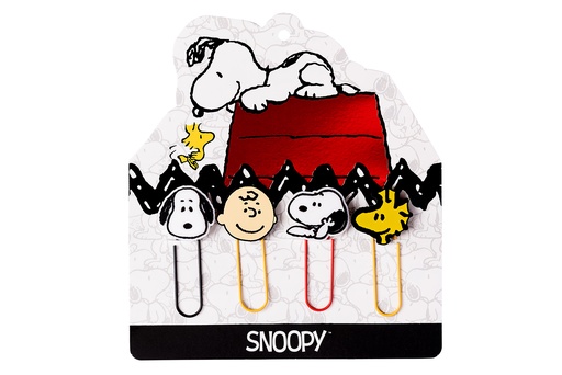 [1342010505] CLIP MOOVING SNOOPY FUN PAPER X4