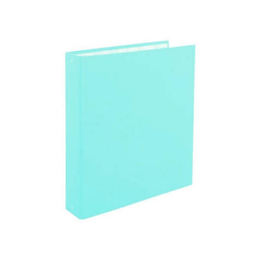 [203700-CP] CARPETA 3X40 EZCO FORRADA CELESTE PASTEL