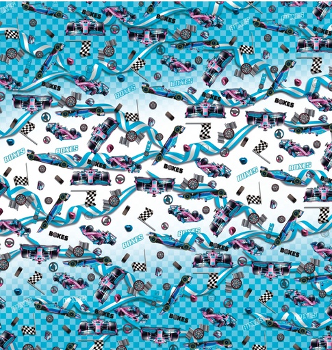 [0AF01327] PAPEL PARA REGALO MURESCO 70X100CM X10 FORMULA 1