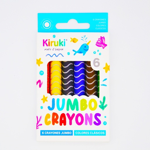 [800003] CRAYONES KIRUKI JUMBO X 6