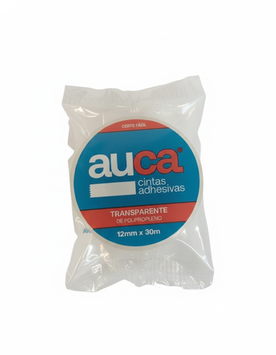 [4030012] CINTA AUCA TRANSPARENTE DE POLIPROPILENO 12MMX30M X1